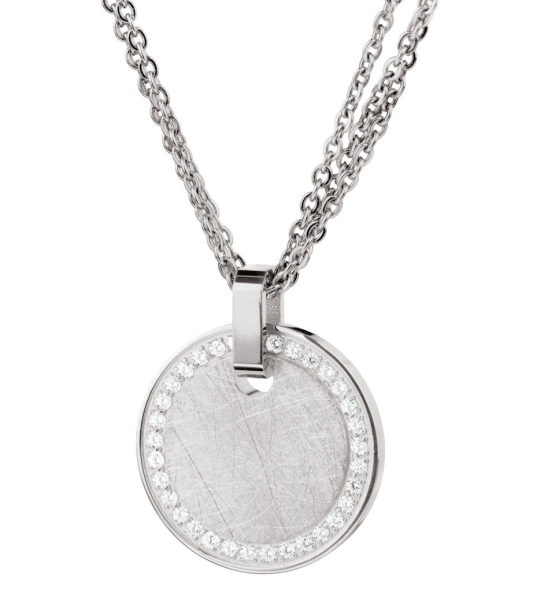 Ernstes Design, evia, komplett Collier, komplette Halskette,  Spiegelankerkette, Anhänger, AN1067, AK45C